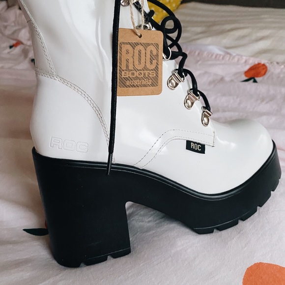ROC Mission Hi-Shine boots in white! - Picture 5 of 8